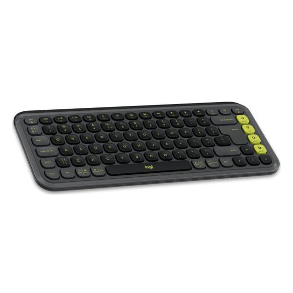 Logitech POP Icon Combo toetsenbord Inclusief muis Universeel Bluetooth QWERTY US International Graniet, Groen (920-013140)