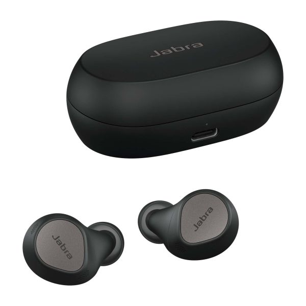 Jabra 100-99172001-60 hoofdtelefoon/headset Draadloos In-ear Oproepen/muziek USB Type-C Bluetooth Zwart, Titanium (100-99172001-60)