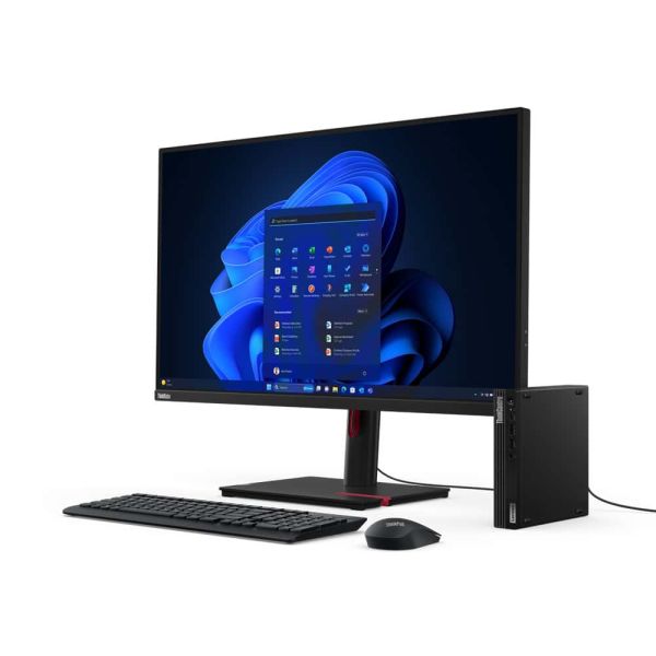 Lenovo ThinkCentre M70q Gen 5 Intel® Core™ i7 i7-14700T 16 GB DDR5-SDRAM 512 GB SSD Windows 11 Pro Mini PC Zwart (12TD000HMH)