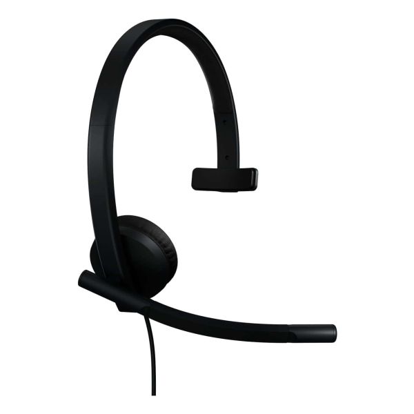 Logitech H570e Headset Bedraad Hoofdband Kantoor/callcenter USB Type-A Zwart (981-001426)
