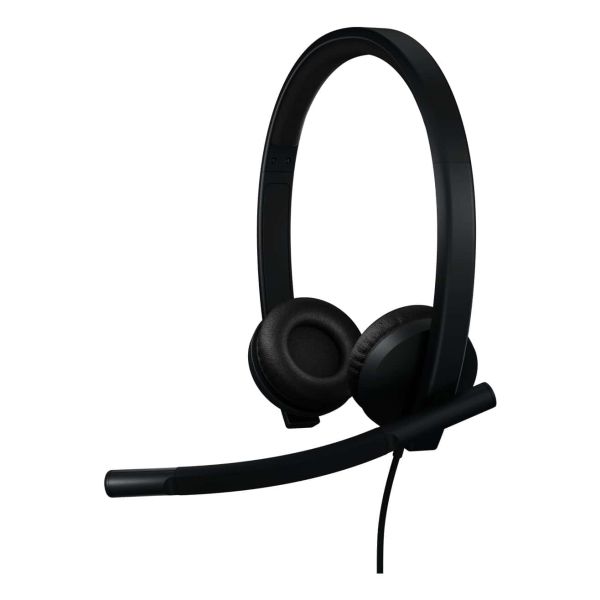 Logitech H570e Headset Bedraad Hoofdband Kantoor/callcenter USB Type-A Zwart (981-001430) Logitech H570e Headset Bedraad Hoofdband Kantoor/callcenter USB Type-A Zwart (981-001430)