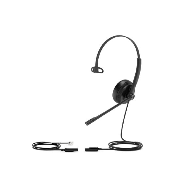 Yealink YHS34 Headset Bedraad Hoofdband Kantoor/callcenter Zwart (YHS34MONO)