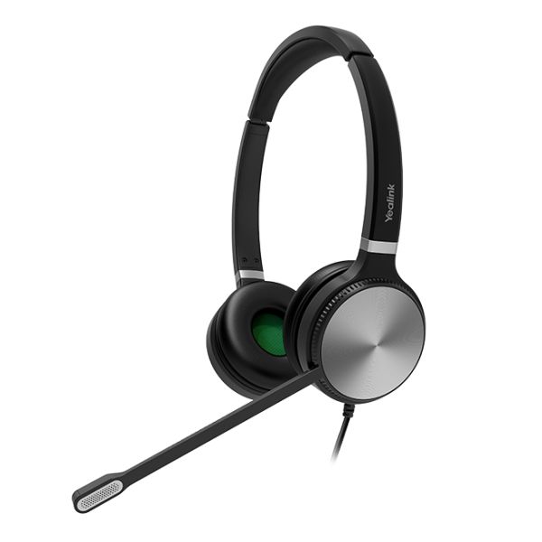 Yealink YHS36 Headset Bedraad Hoofdband Kantoor/callcenter Zwart, Zilver (YHS36DUAL)