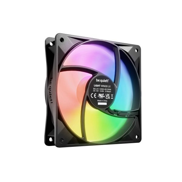 be quiet! LIGHT WINGS LX 120mm PWM High Speed 3-Pack Black Computer behuizing Ventilator 12 cm Zwart 3 stuk(s) (BL124)