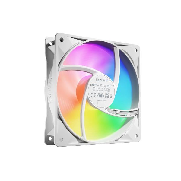 be quiet! LIGHT WINGS LX 120mm PWM High Speed 3-Pack White Computer behuizing Ventilator 12 cm Wit 3 stuk(s) (BL125)