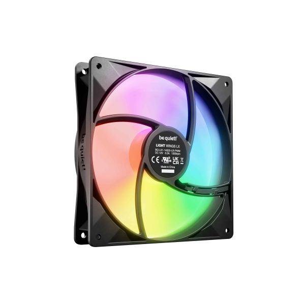 be quiet! LIGHT WINGS LX 140mm PWM Computer behuizing Ventilator 14 cm Zwart 1 stuk(s) (BL126)