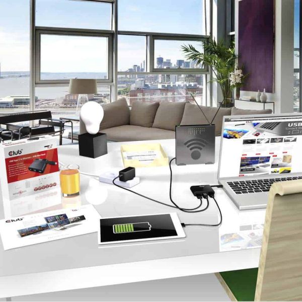 CLUB3D USB Type-C to Ethernet + USB 3.0 + USB Type-C Charging Mini Dock (CSV-1530)