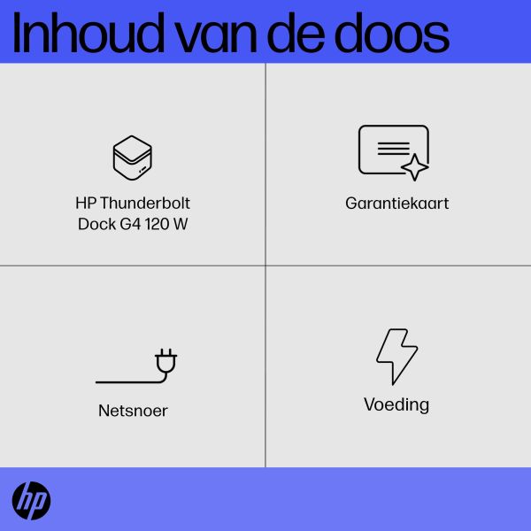 HP Thunderbolt Dock 120 watt G4 (4J0A2ET#ABB)