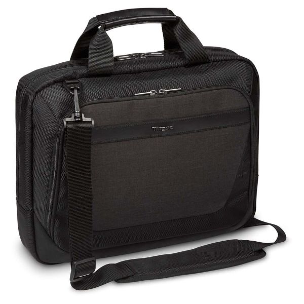 Targus TBT913EU laptoptas 35,6 cm (14") Aktetas Zwart, Grijs (TBT913GL)