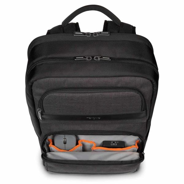 Targus CitySmart rugzak Casual rugzak Zwart, Grijs Kunstleer, Polyurethaan (PU) (TSB912GL)