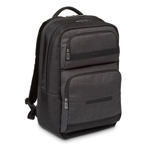 Targus CitySmart rugzak Casual rugzak Zwart, Grijs Kunstleer, Polyurethaan (PU) (TSB912GL)