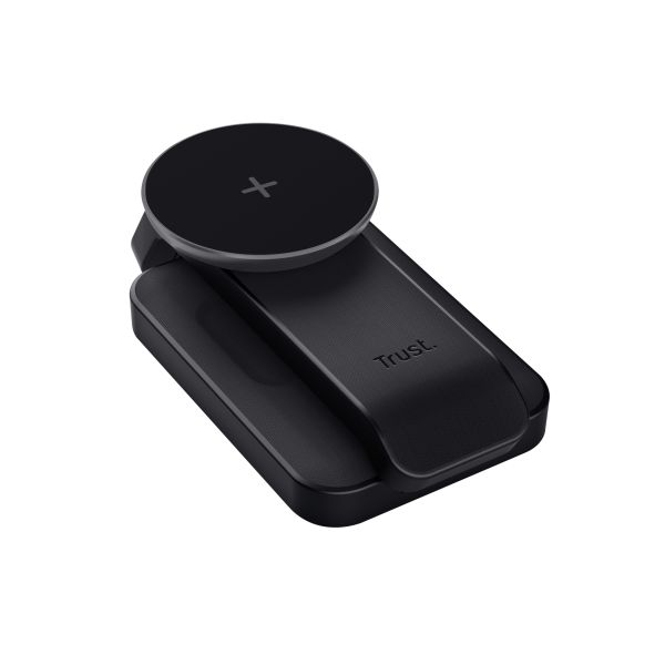 Trust Viro 3-in-1 Draadloze Magnetische Oplaadstandaard – Draadloze oplader standaard – Geschikt voor iPhone Apple Watch en AirPods – Zwart (25464) Trust Viro 3-in-1 Draadloze Magnetische Oplaadstandaard – Draadloze oplader standaard – Geschikt voor iPhone Apple Watch en AirPods – Zwart (25464)
