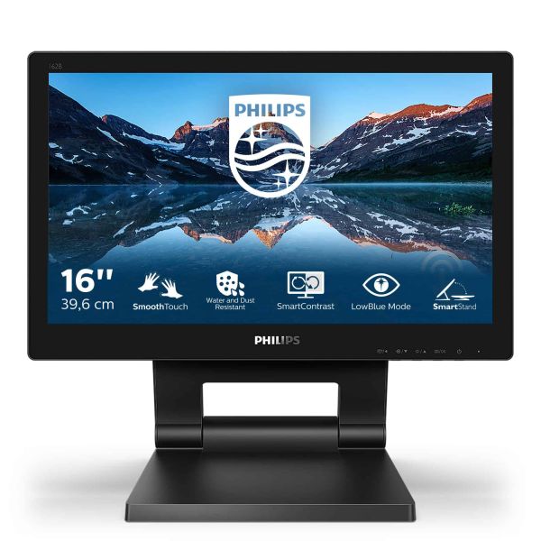 Philips 162B9T/00 computer monitor 39,6 cm (15.6") 1366 x 768 Pixels HD LCD Touchscreen Zwart (162B9T/00)