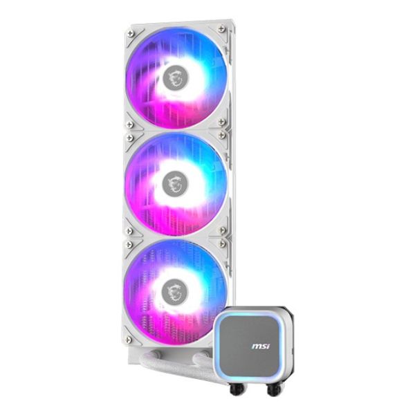 MSI MAG CORELIQUID A13 360 WHITE koelsysteem voor computers Moederbord, Processor Alles-in-één vloeistofkoeler 12 cm Wit 1 stuk(s) (CORELIQ A13 360 WH)