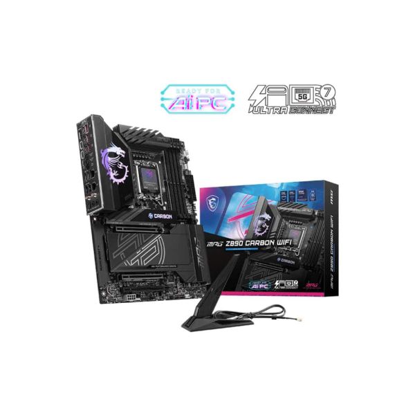 MSI MPG Z890 CARBON WIFI moederbord Intel Z890 LGA 1851 (Socket V1) ATX (MPGZ890 CARBONWIFI)
