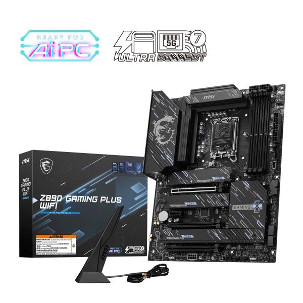 MSI Z890 GAMING PLUS WIFI moederbord Intel Z890 LGA 1851 (Socket V1) ATX (Z890GAMINGPLUSWIFI)