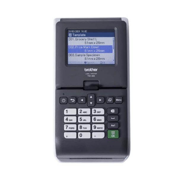 Brother TD-2350DSA203 labelprinter Direct thermisch 203 x 203 DPI 152 mm/sec Bedraad en draadloos Ethernet LAN Wifi Bluetooth (TD2350DSA203Z1)