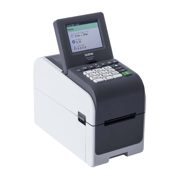 Brother TD-2350DSA203 labelprinter Direct thermisch 203 x 203 DPI 152 mm/sec Bedraad en draadloos Ethernet LAN Wifi Bluetooth (TD2350DSA203Z1)