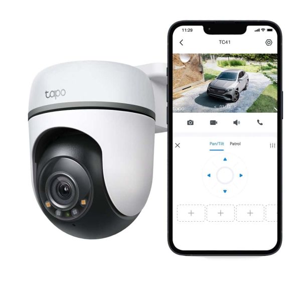 TP-Link Tapo TC41 V2 Bolvormig IP-beveiligingscamera Binnen & buiten 2304 x 1296 Pixels Plafond/muur/paal (TC41)
