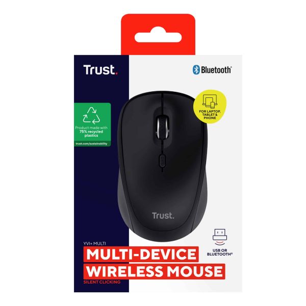 Trust Yvi+ muis Universeel Ambidextrous RF-draadloos + Bluetooth Optisch 1600 DPI (25440)