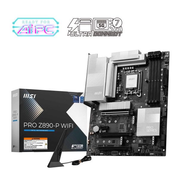 MSI PRO Z890-P WIFI moederbord Intel Z890 LGA 1851 (Socket V1) ATX (7E34-001R) MSI PRO Z890-P WIFI moederbord Intel Z890 LGA 1851 (Socket V1) ATX (7E34-001R)