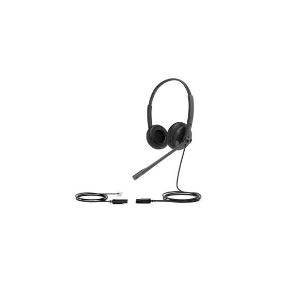 Yealink YHS34 Lite Dual Headset Bedraad Hoofdband Kantoor/callcenter Zwart (YHS34LITEDUAL)