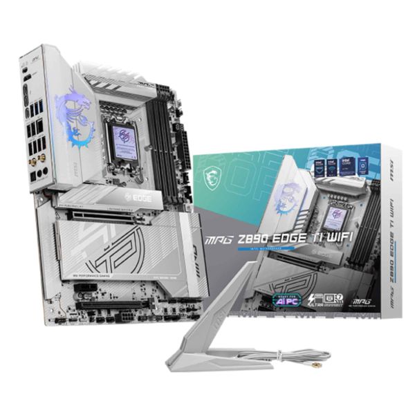 MSI MPG Z890 EDGE TI WIFI moederbord Intel Z890 LGA 1851 (Socket V1) ATX (7E19-001R) MSI MPG Z890 EDGE TI WIFI moederbord Intel Z890 LGA 1851 (Socket V1) ATX (7E19-001R)