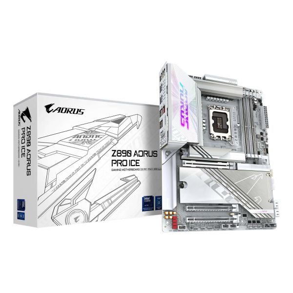 GIGABYTE Z890 AORUS PRO ICE moederbord Intel Z890 LGA 1851 (Socket V1) ATX (Z890 AORUS PRO ICE)
