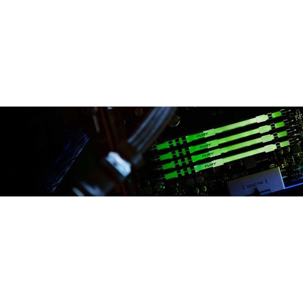 Kingston Technology FURY Beast RGB geheugenmodule 64 GB 4 x 16 GB DDR4 3200 MHz (KF432C16BBAK4/64)