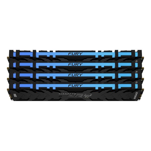 Kingston Technology FURY Renegade RGB geheugenmodule 128 GB 4 x 32 GB DDR4 3200 MHz (KF432C16RBAK4/128)