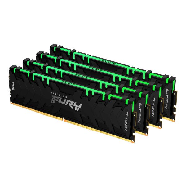Kingston Technology FURY Renegade RGB geheugenmodule 128 GB 4 x 32 GB DDR4 3600 MHz (KF436C18RBAK4/128)