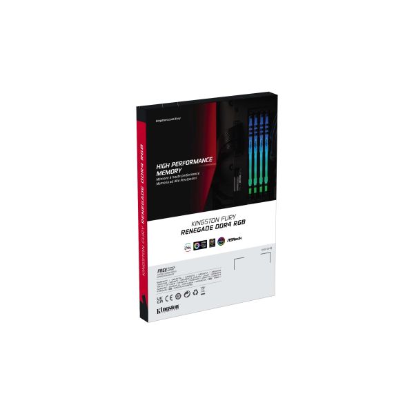 Kingston Technology FURY Renegade RGB geheugenmodule 8 GB 1 x 8 GB DDR4 4000 MHz (KF440C19RBA/8)