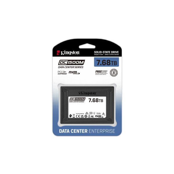 Kingston Technology DC1500M U.2 Entreprise 7,68 TB PCI Express 3.0 NVMe 3D TLC (SEDC1500M/7680G)