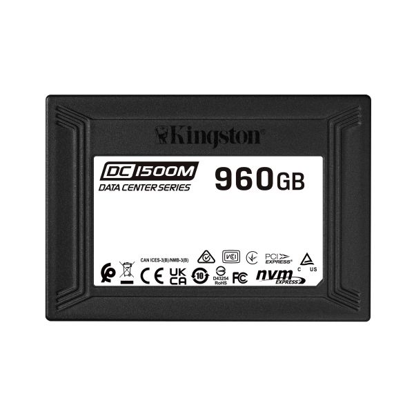 Kingston Technology DC1500M U.2 Entreprise 960 GB PCI Express 3.0 NVMe 3D TLC (SEDC1500M/960G) Kingston Technology DC1500M U.2 Entreprise 960 GB PCI Express 3.0 NVMe 3D TLC (SEDC1500M/960G)