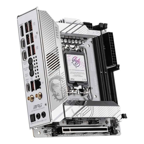 MSI MPG Z890I EDGE TI WIFI moederbord Intel Z890 LGA 1851 (Socket V1) mini ITX (7E33-001R) MSI MPG Z890I EDGE TI WIFI moederbord Intel Z890 LGA 1851 (Socket V1) mini ITX (7E33-001R)