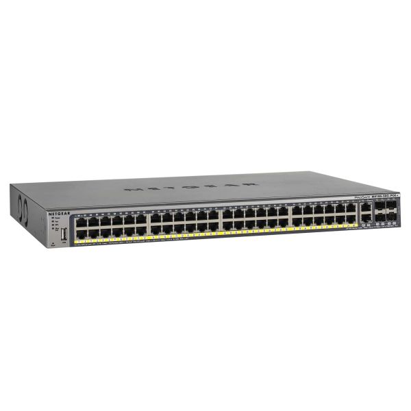 NETGEAR M4100-50G-POE+ Managed L2+/L3 Gigabit Ethernet (10/100/1000) Power over Ethernet (PoE) Grijs (GSM7248P-100NES) NETGEAR M4100-50G-POE+ Managed L2+/L3 Gigabit Ethernet (10/100/1000) Power over Ethernet (PoE) Grijs (GSM7248P-100NES)