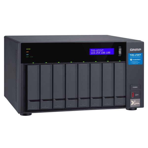 QNAP TVS-872XT NAS Tower Intel® Core™ i5 16 GB DDR4 QNAP QTS Zwart (TVS-872XT-I5-16G)