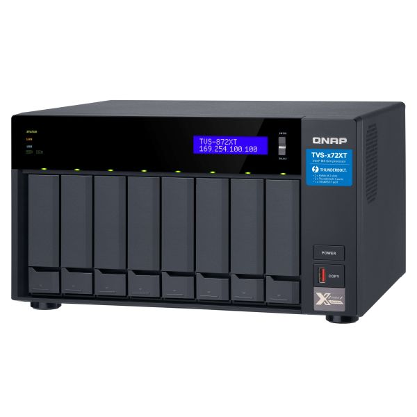 QNAP TVS-872XT NAS Tower Intel® Core™ i5 16 GB DDR4 QNAP QTS Zwart (TVS-872XT-I5-16G)
