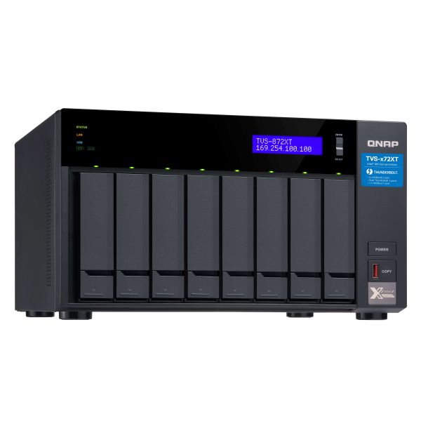 QNAP TVS-872XT NAS Tower Intel® Core™ i5 16 GB DDR4 QNAP QTS Zwart (TVS-872XT-I5-16G)