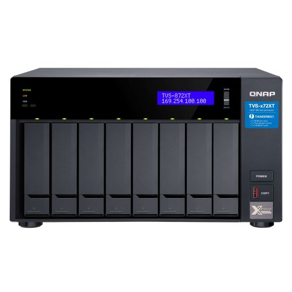 QNAP TVS-872XT NAS Tower Intel® Core™ i5 16 GB DDR4 QNAP QTS Zwart (TVS-872XT-I5-16G) QNAP TVS-872XT NAS Tower Intel® Core™ i5 16 GB DDR4 QNAP QTS Zwart (TVS-872XT-I5-16G)