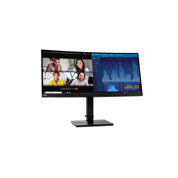 Lenovo ThinkVision P34w-20 LED display 86,7 cm (34.1") 3440 x 1440 Pixels Wide Quad HD Zwart (62DCRAT3EU)