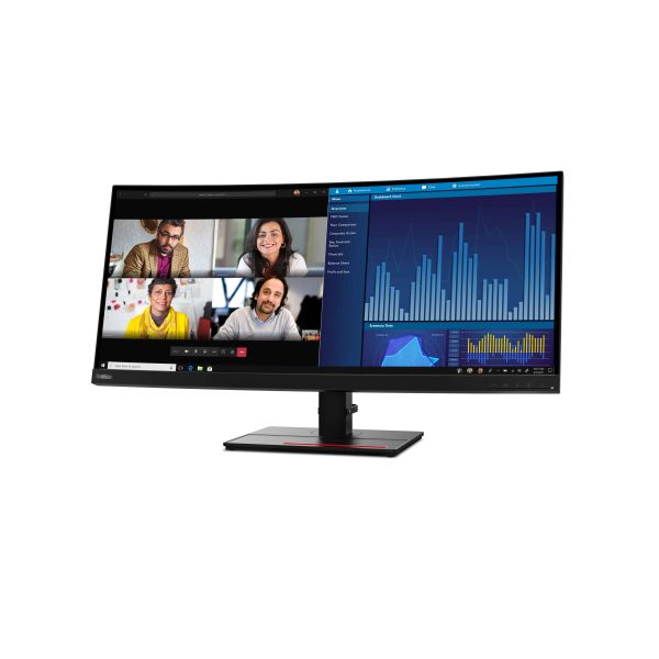 Lenovo ThinkVision P34w-20 LED display 86,7 cm (34.1") 3440 x 1440 Pixels Wide Quad HD Zwart (62DCRAT3EU)