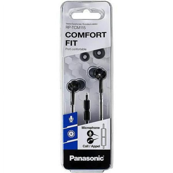 Panasonic RP-TCM115E In-Ear Koptelefoon met Microfoon (RP-TCM115E-K)