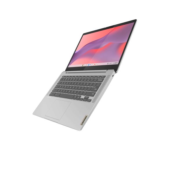 Lenovo IdeaPad Slim 3 Chrome MediaTek Kompanio 520 Chromebook 35,6 cm (14") Full HD 4 GB LPDDR4x-SDRAM 64 GB eMMC Wi-Fi 6 (802.11ax) ChromeOS Grijs (82XJ003EMH)