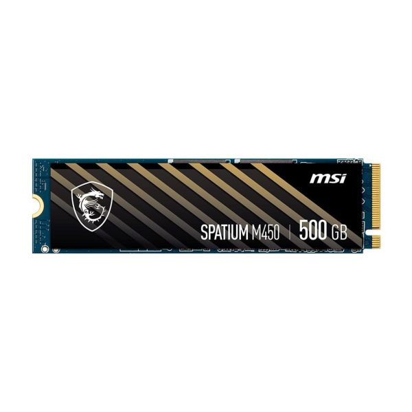 MSI SPATIUM M450 PCIe 4.0 NVMe M.2 500GB PCI Express 4.0 3D NAND (S78-440K190-P83)