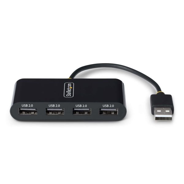 StarTech.com 4-Port USB 2.0 Hub, USB Bus Powered, Compacte Travel USB Hub, USB 2.0 Splitter, Multi-Port Mini USB Hub, 480Mbps, Overspanningsbeveiliging (OCP) (ST4200MINI2-USB-HUB)  StarTech.com 4-Port USB 2.0 Hub, USB Bus Powered, Compacte Travel USB Hub, USB 2.0 Splitter, Multi-Port Mini USB Hub, 480Mbps, Overspanningsbeveiliging (OCP) (ST4200MINI2-USB-HUB)