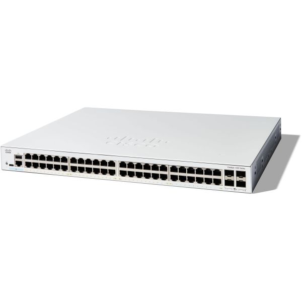 Cisco Catalyst 1200 48-Port Switch met 4x 10G SFP+ Uplinks (C1200-48T-4X)