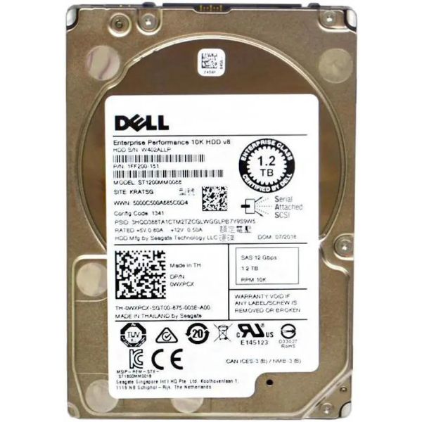 Dell 1.2TB 10K 2.5 SAS 12G EQL (ST1200MM0088-EQL-RFB)