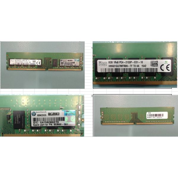HP 8GB DDR4 PC4-2133P-E ECC Geheugenmodule (823170-001-RFB)