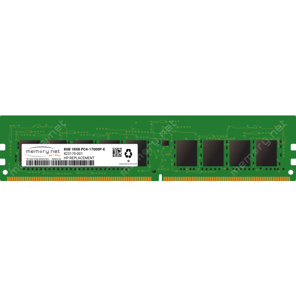 HP 8GB DDR4 1Rx8 PC4-17000P ECC (823170-001-RFB)